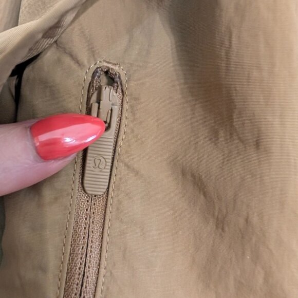 Lululemon Effortless long Tan Hooded Jacket 6 SOLD - Picture 5 of 9